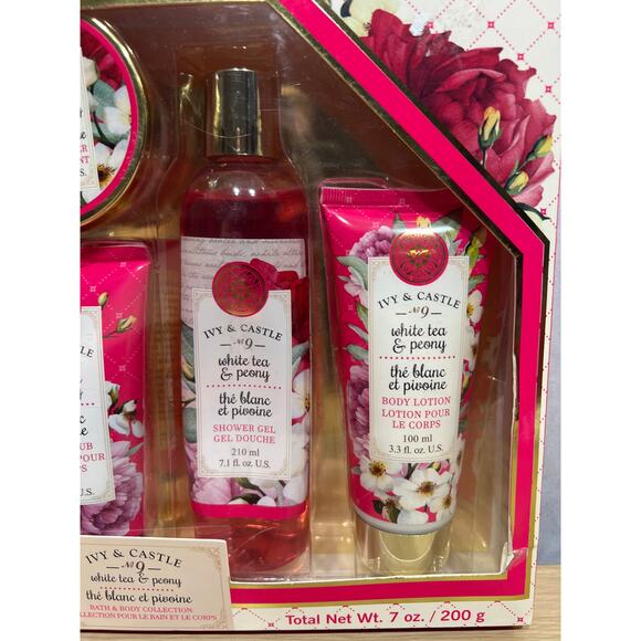 Ivy & Castle #9 White Tea & Peony Bath And Body Set New Sealed - Picture 2 of 4